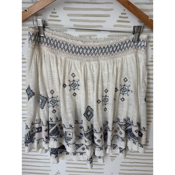 Free People Women’s Medium Boho Embroidered Strapless Tube Top Shirt - Picture 5 of 6